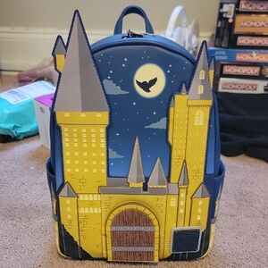 Castle Themed Backpack with Night Sky Design